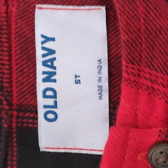 New Old Navy Buffalo Plaid Toddler Top 5T - Picture 7 of 8